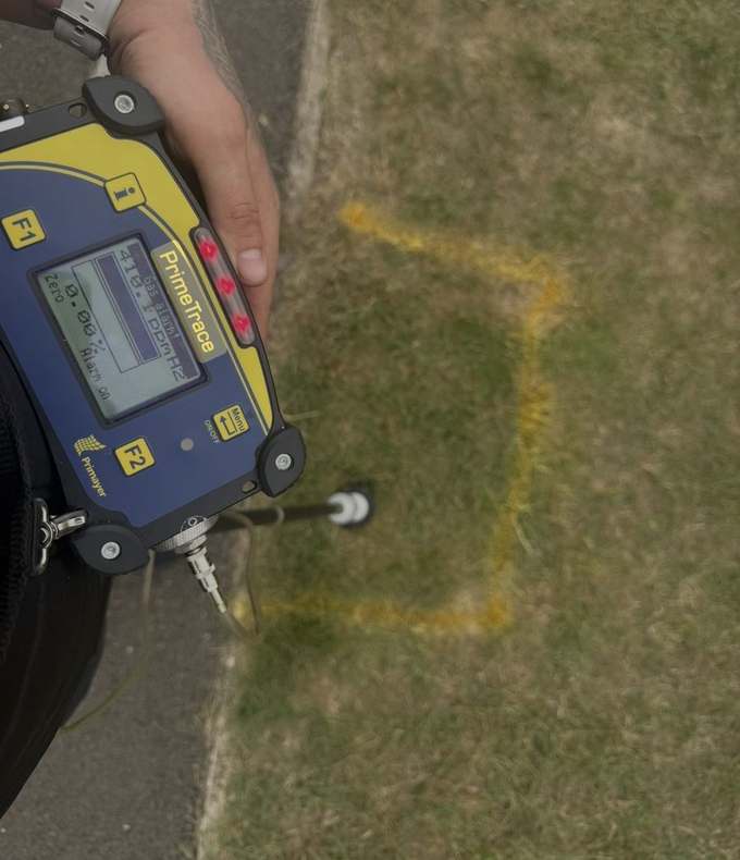 HUBB Group engineer conducting non-destructive leak detection in Aldeburgh